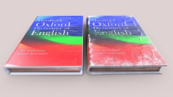 English dictionaries 3D Model