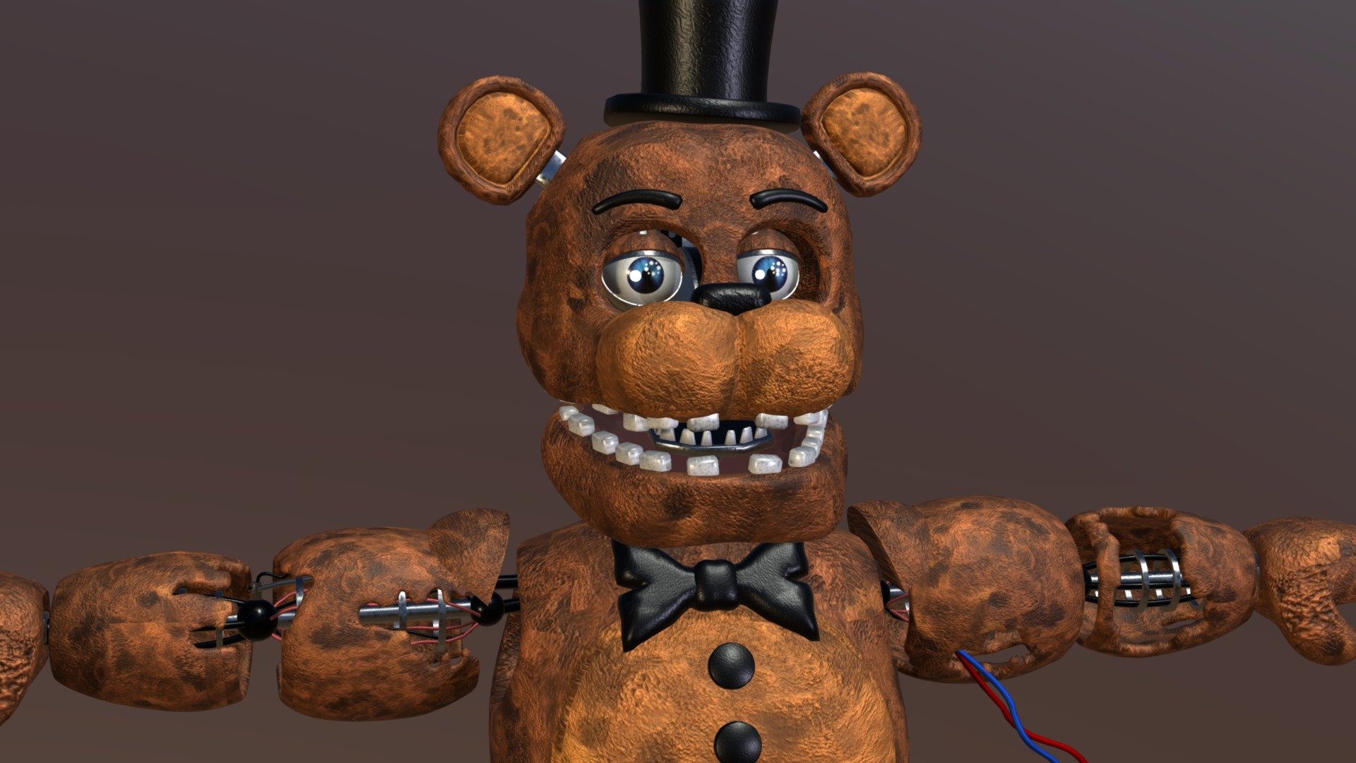 3D Modeling Withered Freddy - 3D Model 