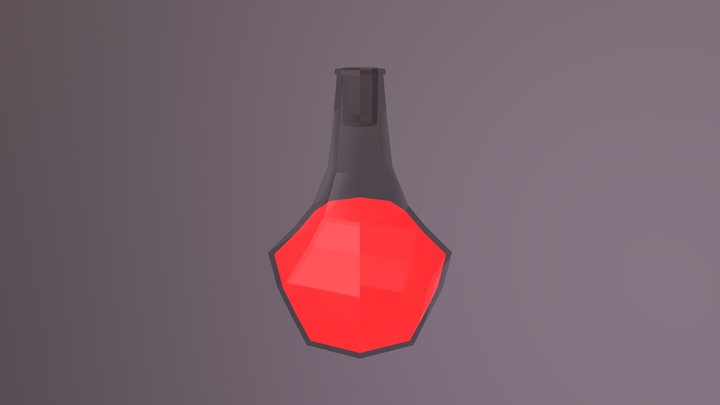 Low poly Potion WIP 3D Model