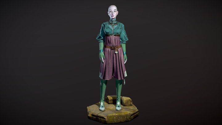 Ainur - Female Fantasy Character 3D Model