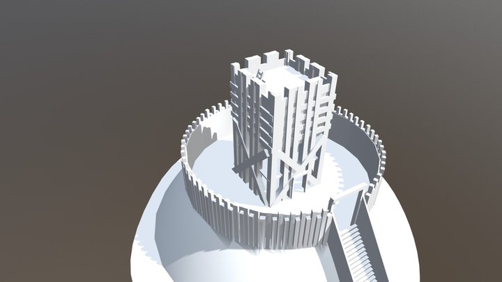 Bramber Castle (Tinkercad) 3D Model