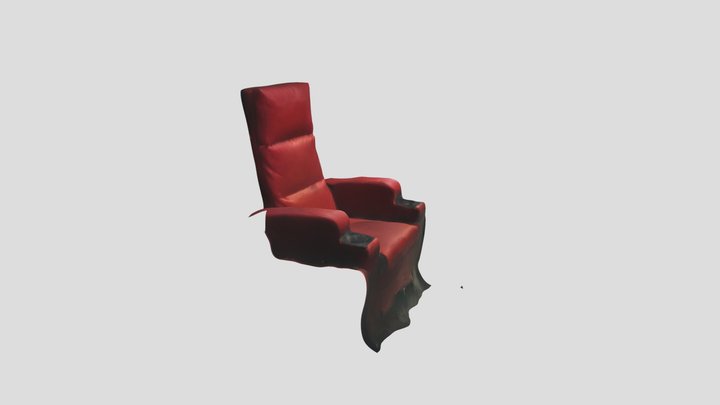 Cineworld Cinema UK Cinema Chair 3D Scan 3D Model