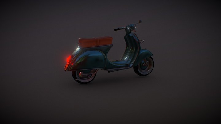 🗿 [Archive] SM Vintage Scooter 01 A 3D Model