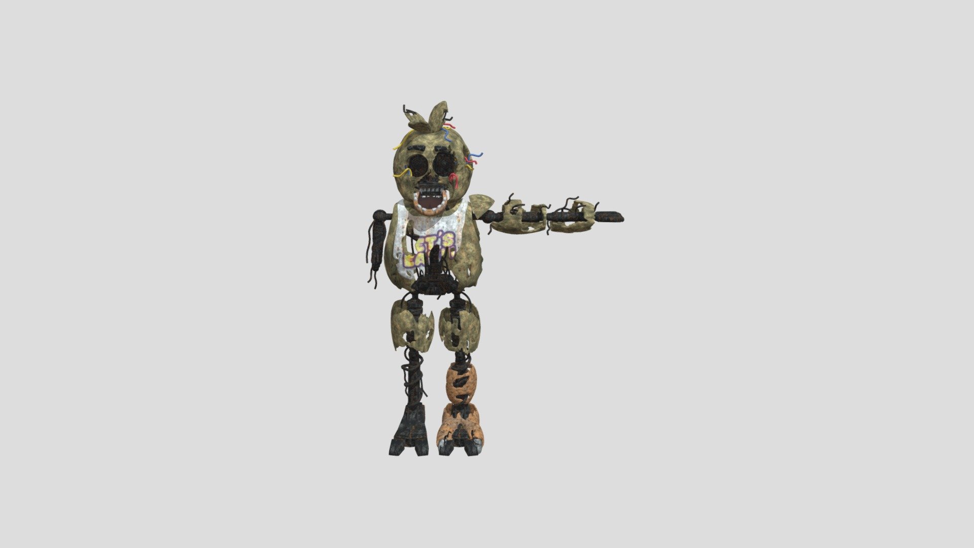 Broken Chica - Download Free 3D model by YourLocalGator (@UziGamez ...