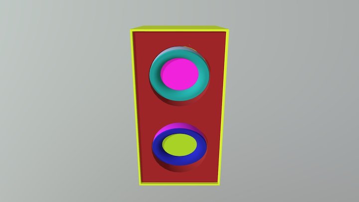 Cobra Gyro double Square Downlight 3D Model
