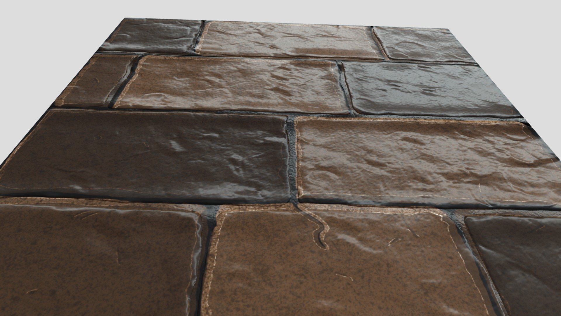 Hand Painted Lowpoly Floor Tileable