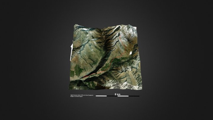四姑娘山（二姑娘峰） – Free 3D Model STL
