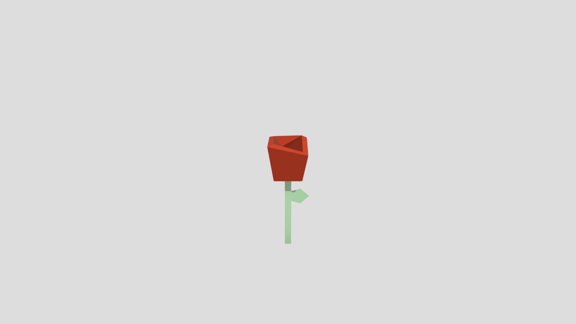 A single cute rose - 3D model by Summer Ch (@STChong) [91b57cf] - Sketchfab