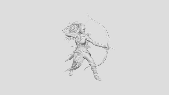 African Archer Girl