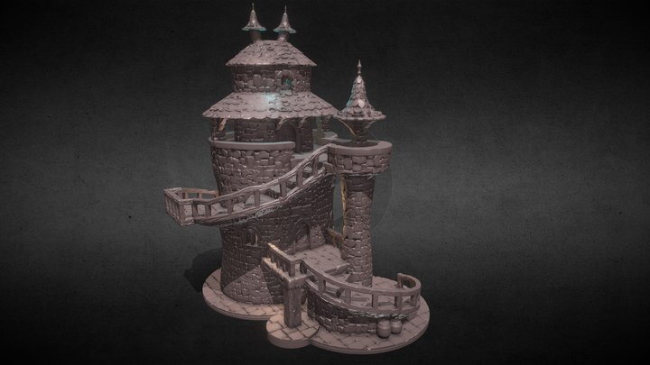 Tower of wizardi. 3d printable 3D Model