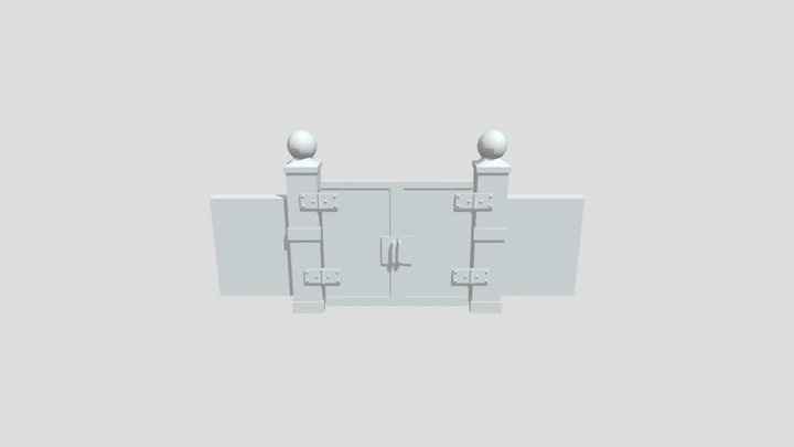 Simple Gate 3D Model