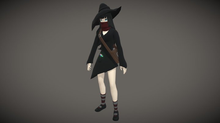 Witch Character 3D Model