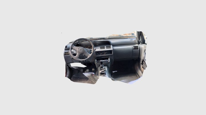1996 Renault Clio MK1 Interior Scan 3D Model