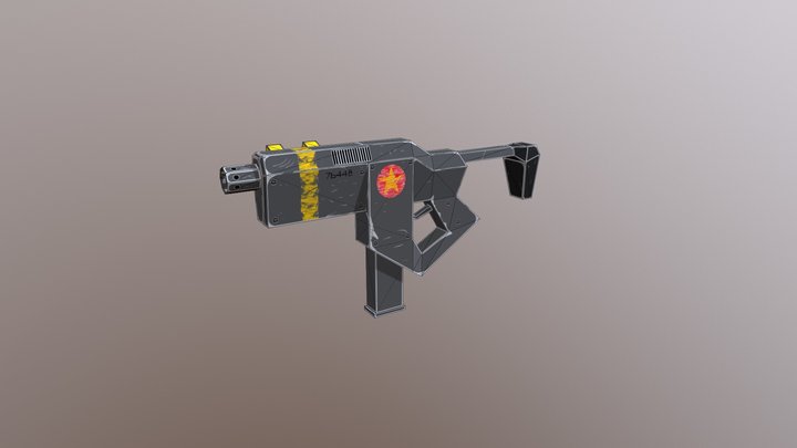 SciFi Gun 3D Model
