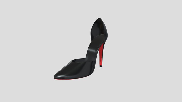 D'Orsay High Heels 3D Model