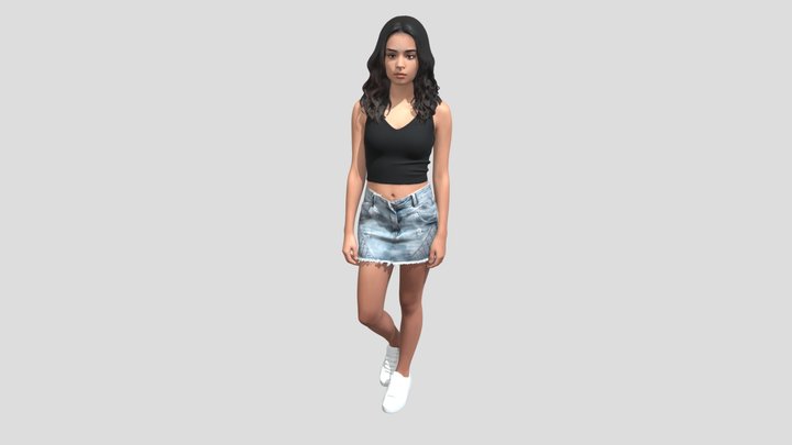 Casual Chic In A Denim Mini