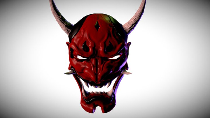 Hannya Mask 3D Model