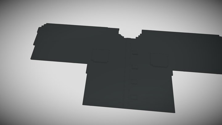 Blank Unturned shirt 3D Model
