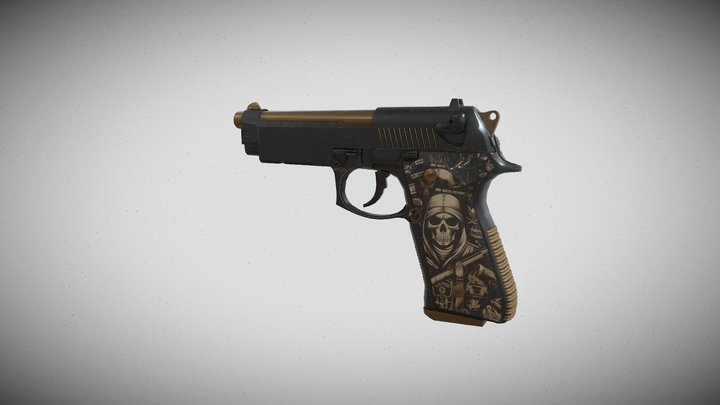 Sin Beretta 3D Model