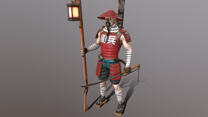 Underworld Samurai 3D Model