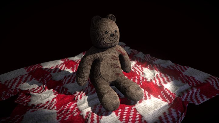 Bloody Teddy Bear 3D Model