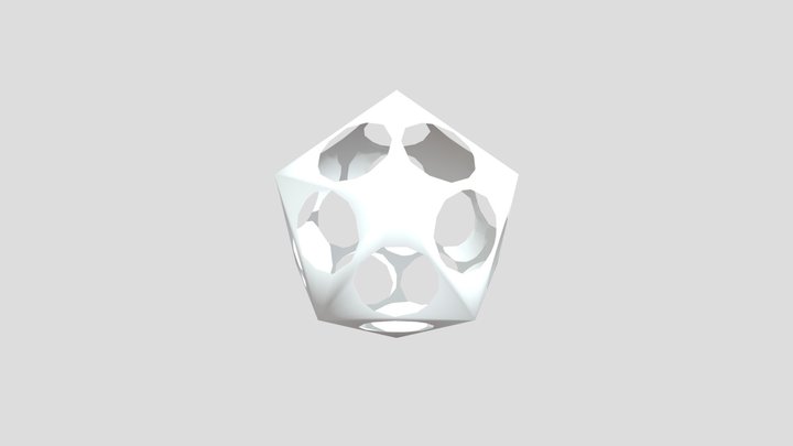 Icosaedro Hueco 3D Model
