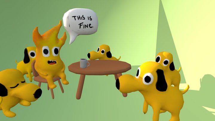 MeMe: This is Fine!!! 3D Model