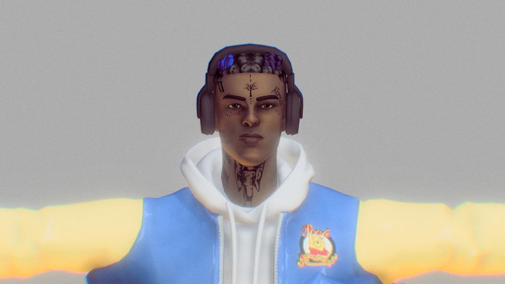 XXXTentacion Model but in Fortnite 3D Model