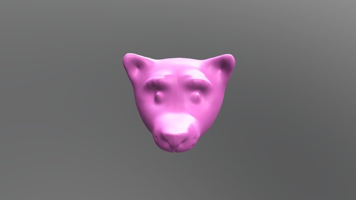 Canine head 3D Model