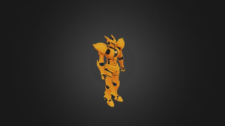 Humanoid Robot/Mech character 3D Model