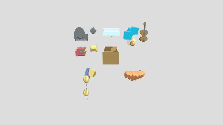 coraline furniture 3D Model