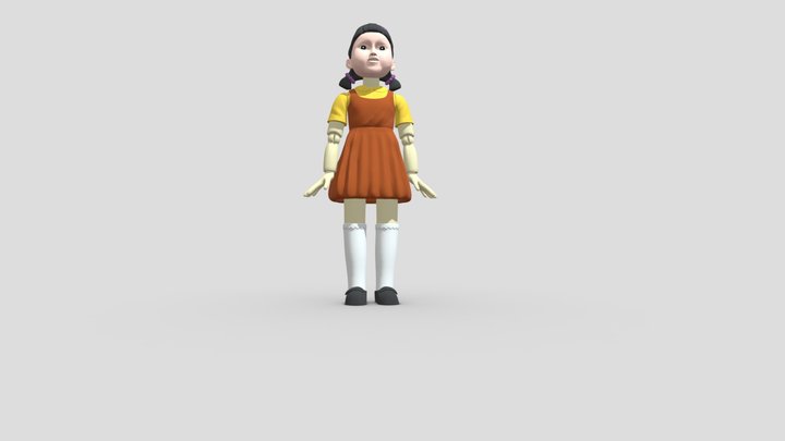 SQUID GAME DOLL 3D FREE DOWNLOAD 3D Model