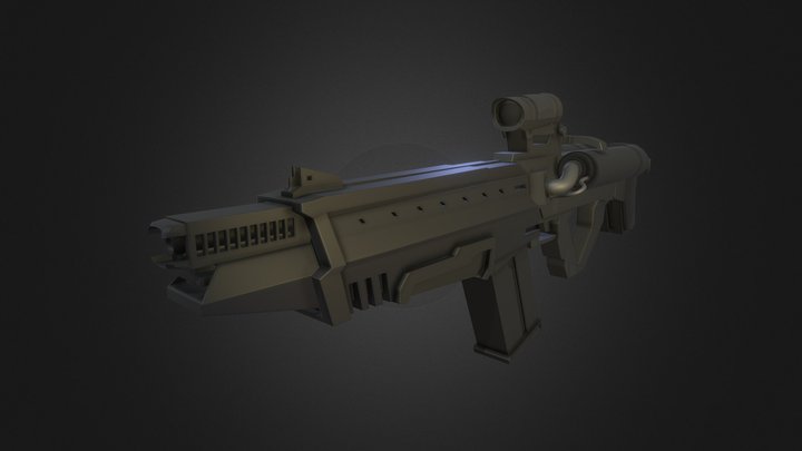 Eletromagnetic Rail Weapon-Modelling Assingment 3D Model