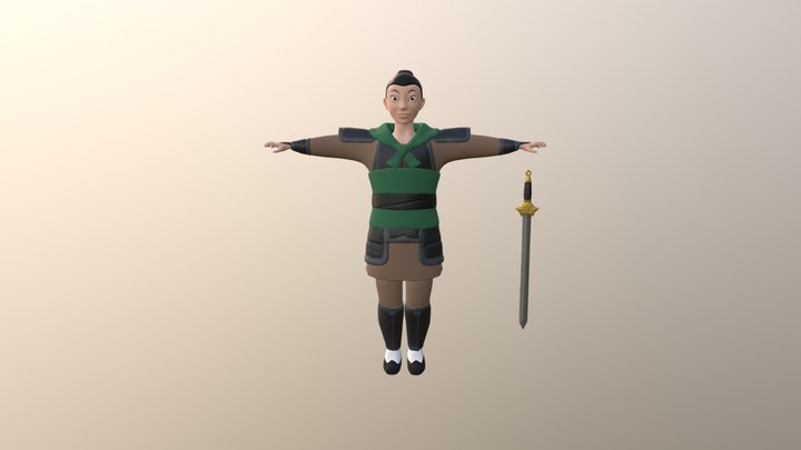 Mulan 3D Model