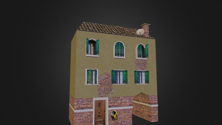 City Scene Venice House 1 3D Model