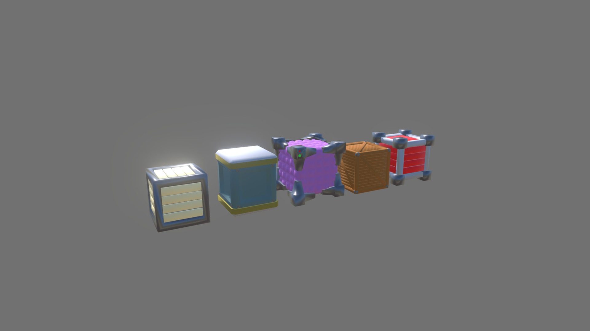 3D model Box Pack - This is a 3D model of the Box Pack. The 3D model is about a group of colorful cubes.