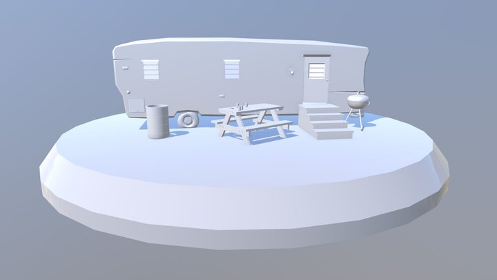 Norma's Childhood Trailer 3D Model