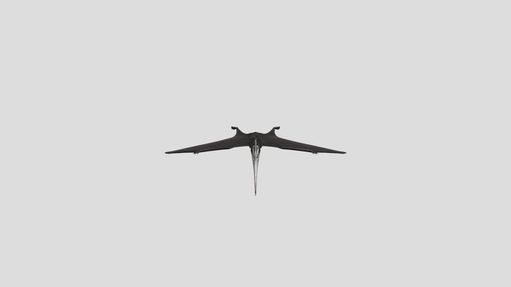HD Saurian Quetzalcoatlus 3D Model