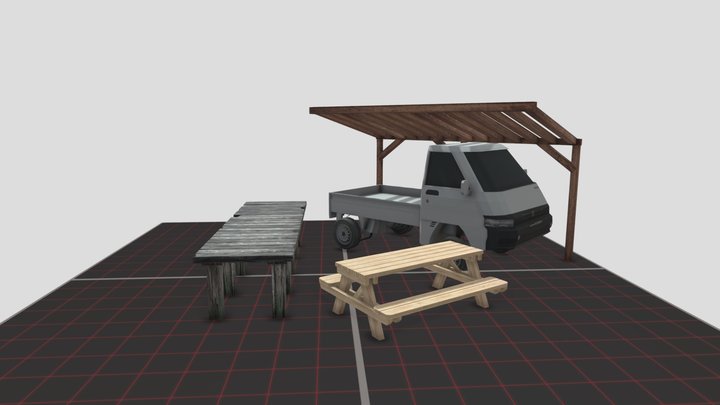 DAE 5 Finished props - Eco House 3D Model
