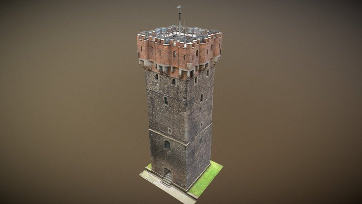 Wieza Piastowska w Cieszynie 3D Model