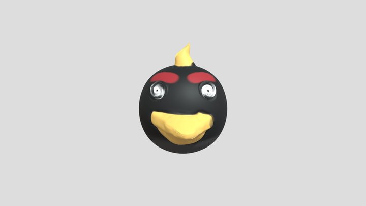 Bomb from Angry Bird 3D Model