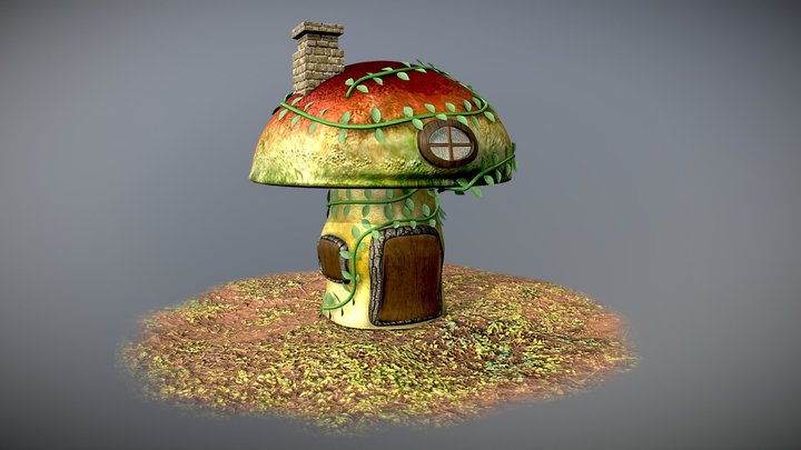 Mushroom house 3D Model