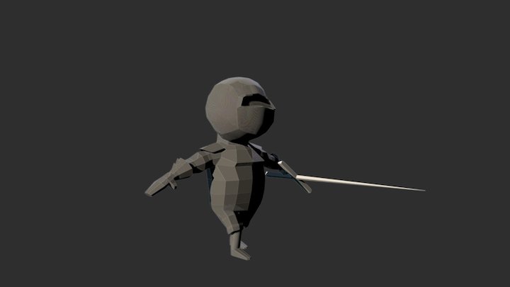 410315469_許峻豪的作業6_揮刀V2 3D Model