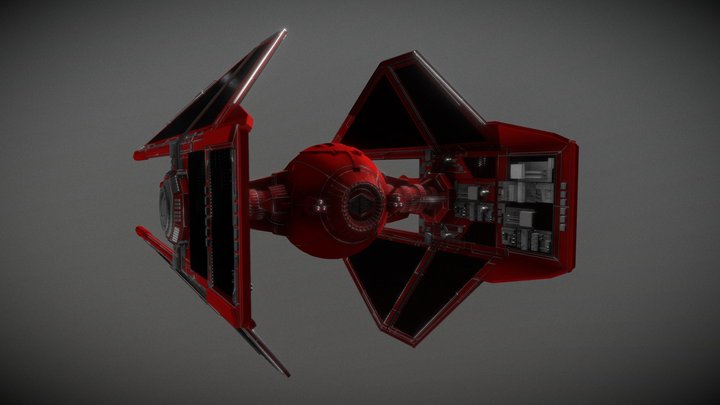 Royal Guards Tie Interceptor FBX 3D Model