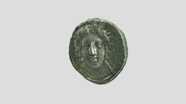 Silver Kroton strater (about 400-350 BC) 3D Model