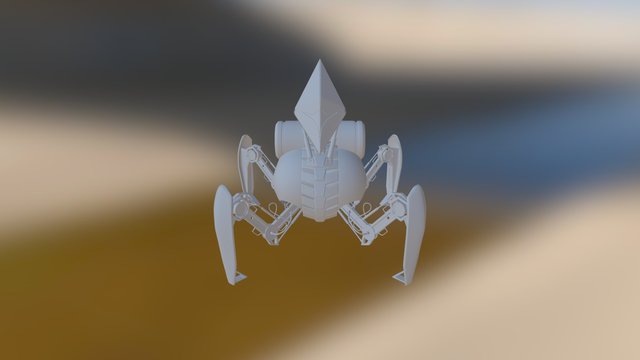 Quadruped Robot - High Poly ver. 3D Model