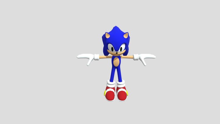 sonicexe 3D Model in Fantasy 3DExport