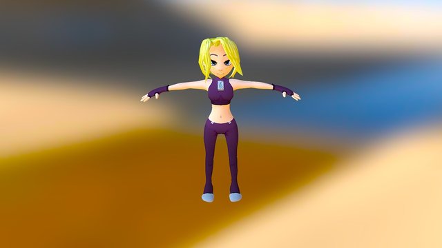 Kali -karate girl 3D Model