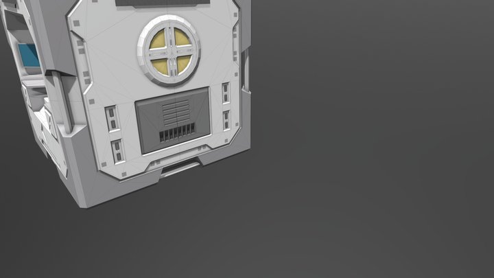 Space Engineers Research Lab Block 3D Model