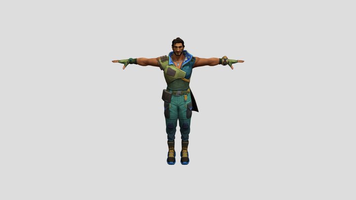 Harbor (T-pose) – Modello 3D gratuito STL